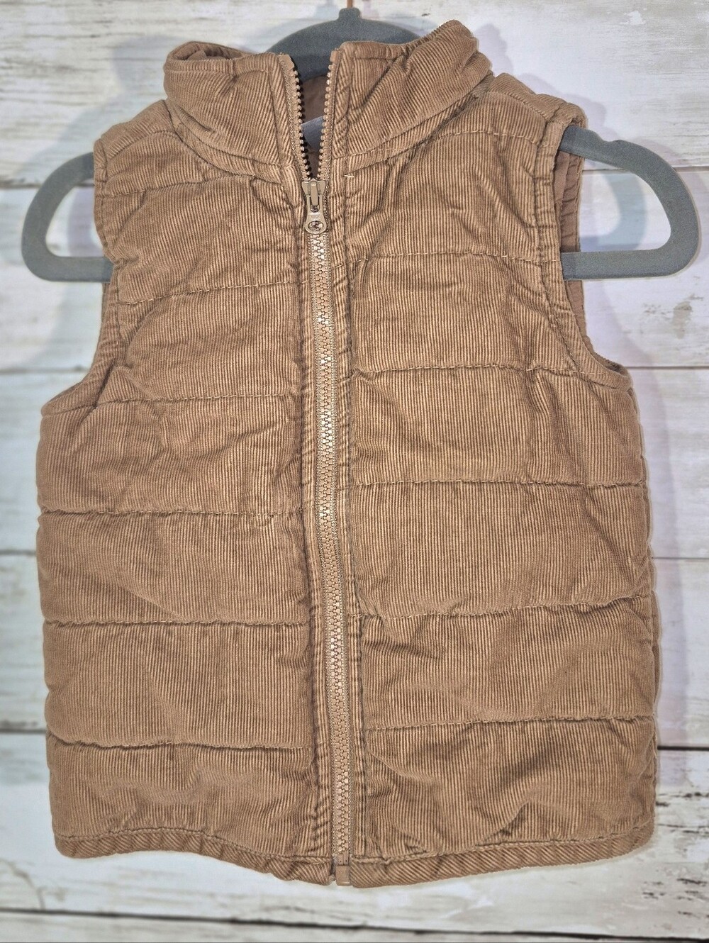 Carters Size 18 Month Corduroy Puffer Vest - Brown